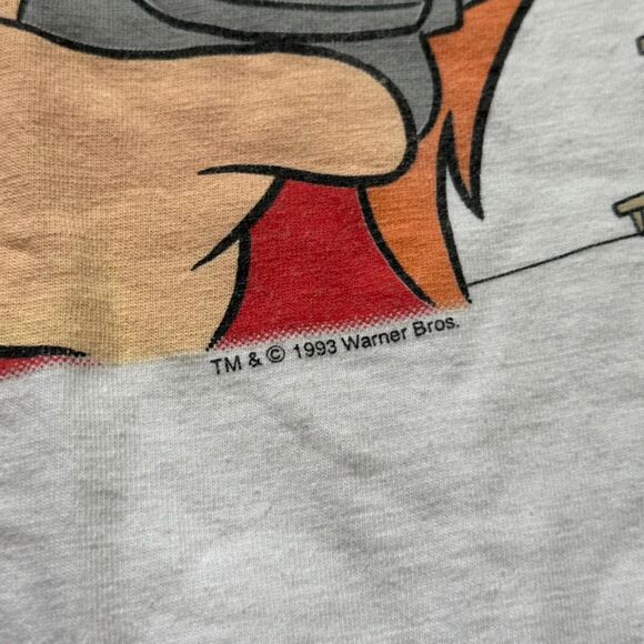 Vintage 90s Looney Tunes Yosemite Sam Bugs Bunny Big Face Size Large VTG RARE - Picture 3 of 5